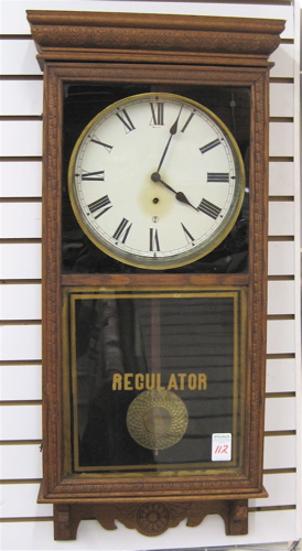 Appraisal: STORE REGULATOR E WALL CLOCK Sessions Clock Co Bristol-Forestville Conn