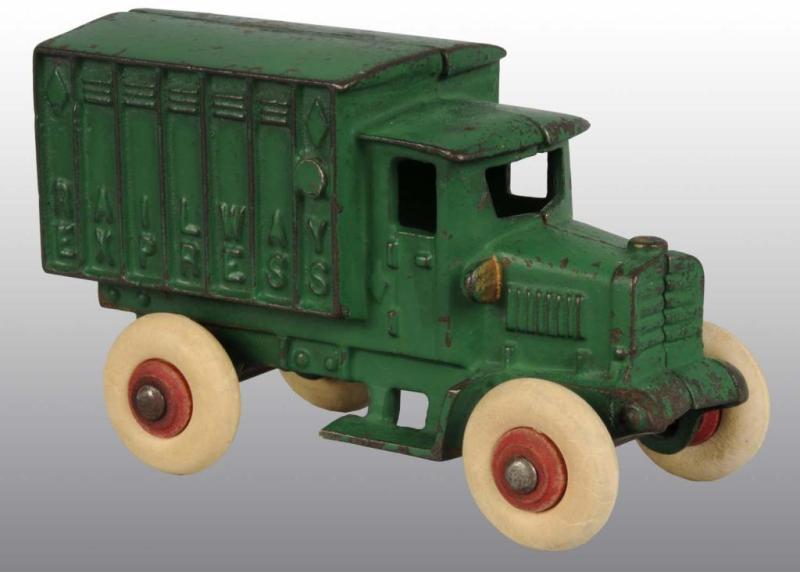 Appraisal: Cast Iron Hubley Railway Express Truck Toy Description Hard to