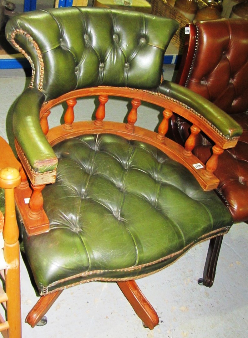 Appraisal: A th century office swivel chair