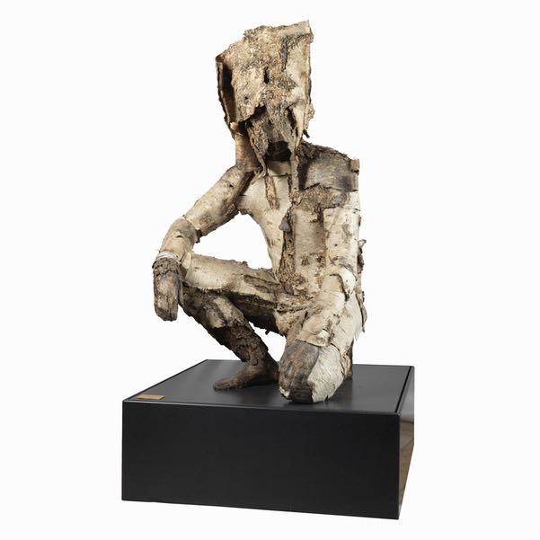 Appraisal: TOM CZARNOPYS AMERICAN CONTEMPORARY x x Birch Hunting Suit Sculpture