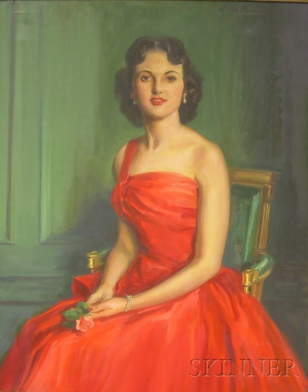 Appraisal: Waldo Murray American - Portrait of a Lady in a