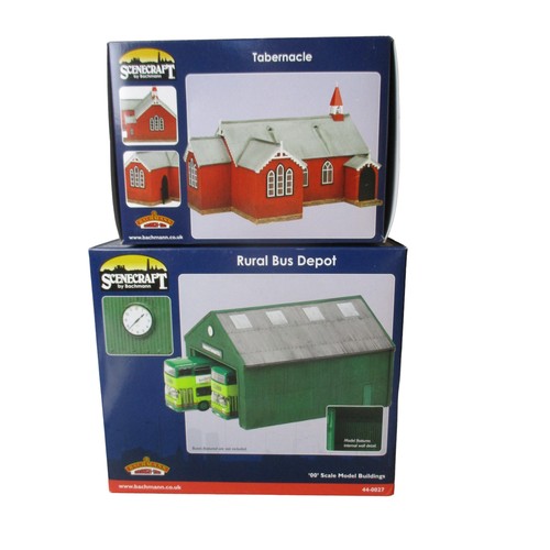 Appraisal: New boxed Bachmann oo gauge railway buildings Rural Bus Depot