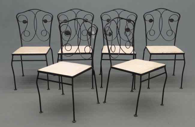 Appraisal: Set of six patio chairs