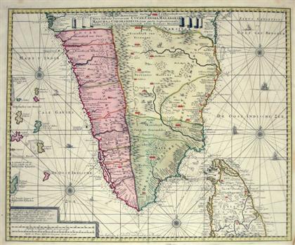 Appraisal: piece Hand-Colored Engraved Map Keulen Johannes van Nova Tabula Terrarum