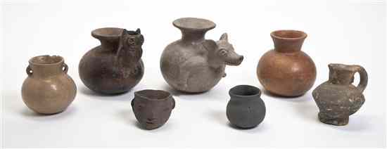 Appraisal: A Collection of Eleven Pre-Columbian Style Pottery Vases of various