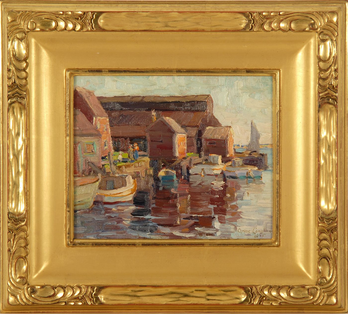 Appraisal: ANNE RAMSDELL CONGDONAmerican - Nantucket docks Signed and dated lower