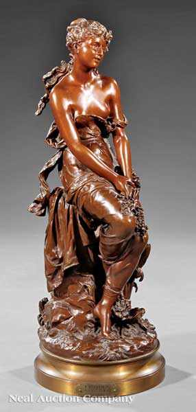 Appraisal: Hippolyte Fran ois Moreau French - Le R ve bronze