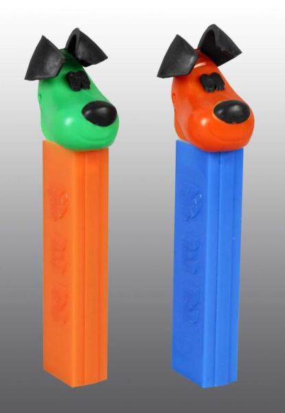 Appraisal: Lot of Yappy Dog Pez Dispensers Description Circa s Condition