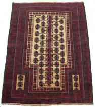 Appraisal: Old Balouch Rug Old Balouch rug Colors maroon green ivory