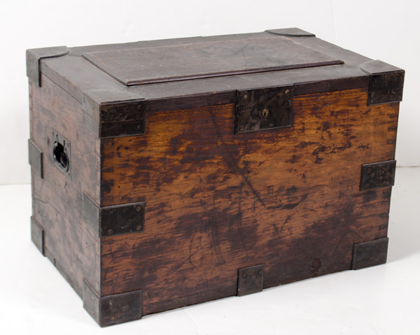 Appraisal: A walnut chest belonging to Major Thaddeus H Stanton The