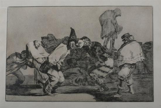 Appraisal: FRANCISO DE GOYA Spanish - DISPARATE DE CARNABAL FROM LOS