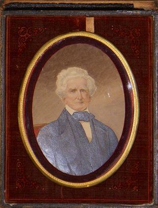 Appraisal: OVAL PORTRAIT OF A GENTLEMAN SAID TO BE DEACON AARON