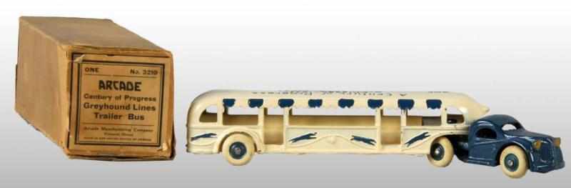 Appraisal: Cast Iron Arcade A Century of Progress Bus Toy Description