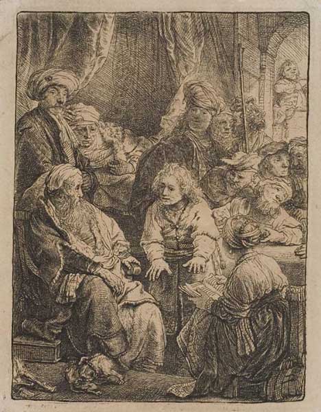 Appraisal: REMBRANDT VAN RIJN Joseph Telling his Dreams Etching x mm