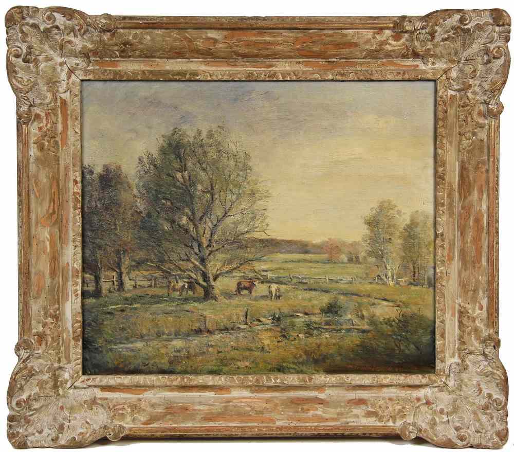 Appraisal: OOC - Pastoral Scene with Cows by H Hilliard Smith