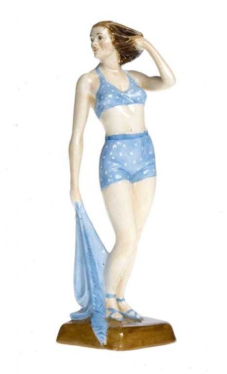 Appraisal: A MINTON'S FIGURE OF THE BATHER modelled by Doris Lindner