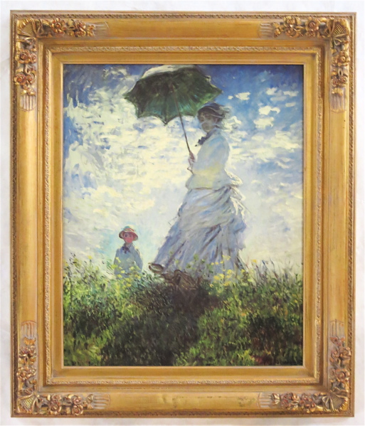 Appraisal: FRAMED PRINT AFTER CLAUDE MONET France - Woman with a