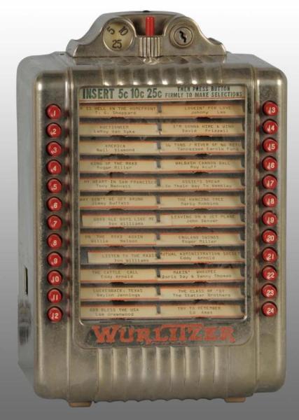 Appraisal: Electric Wurlitzer Juke Box with Impulse Stepper Description Extremely heavy