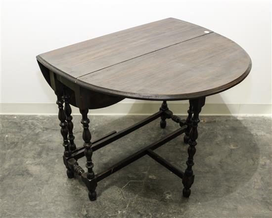 Appraisal: Sale Lot A William and Mary Style Drop Leaf Table