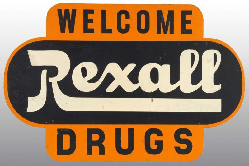 Appraisal: Wooden Rexall Welcome Drugs Sign Condition Excellent Size x