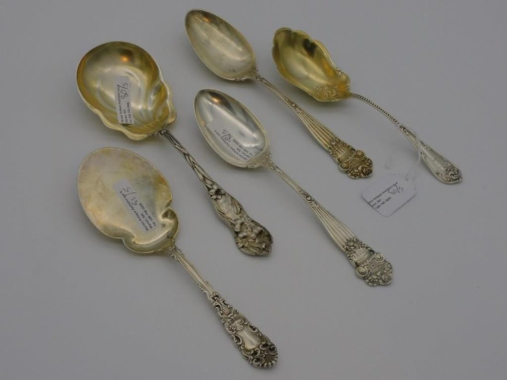 Appraisal: pair of Towle tablespoons Georgian pattern long Dominick and Haff