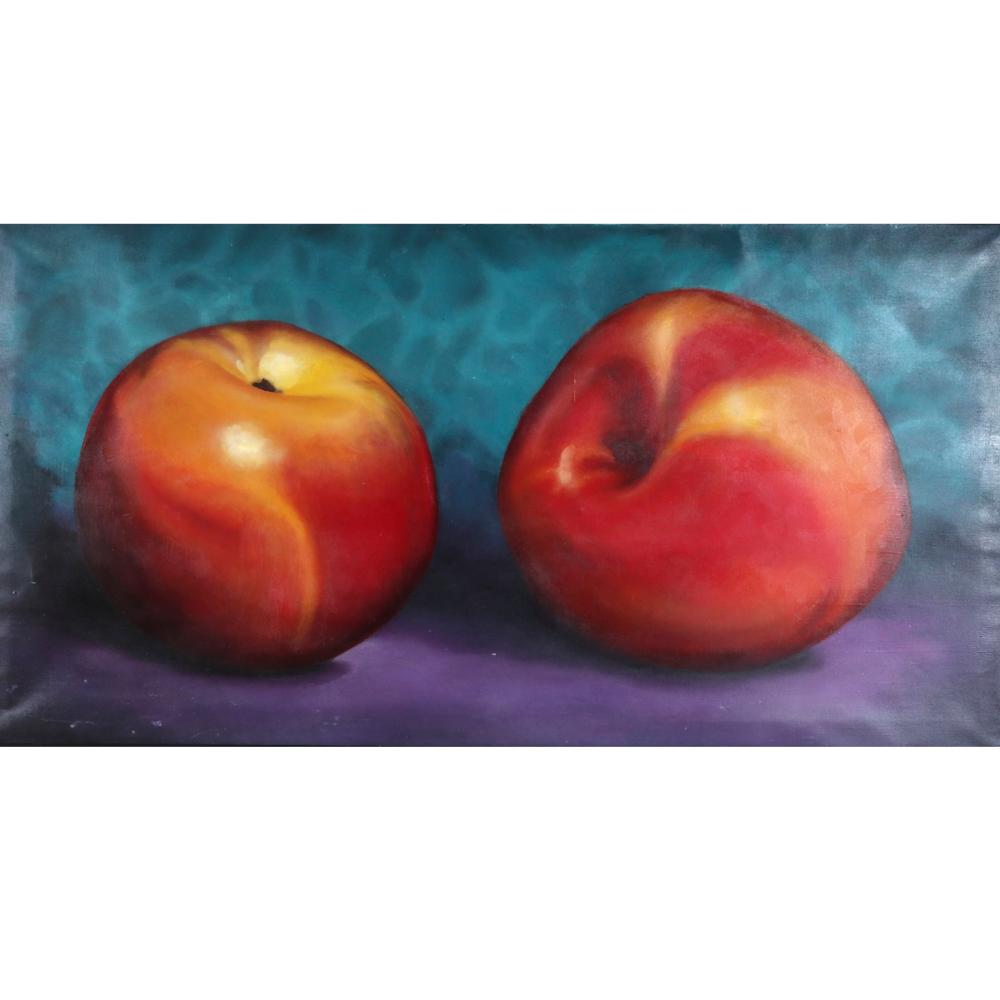 Appraisal: TOM SEGHI AMERICAN B TWO APPLES OIL ON CANVAS H