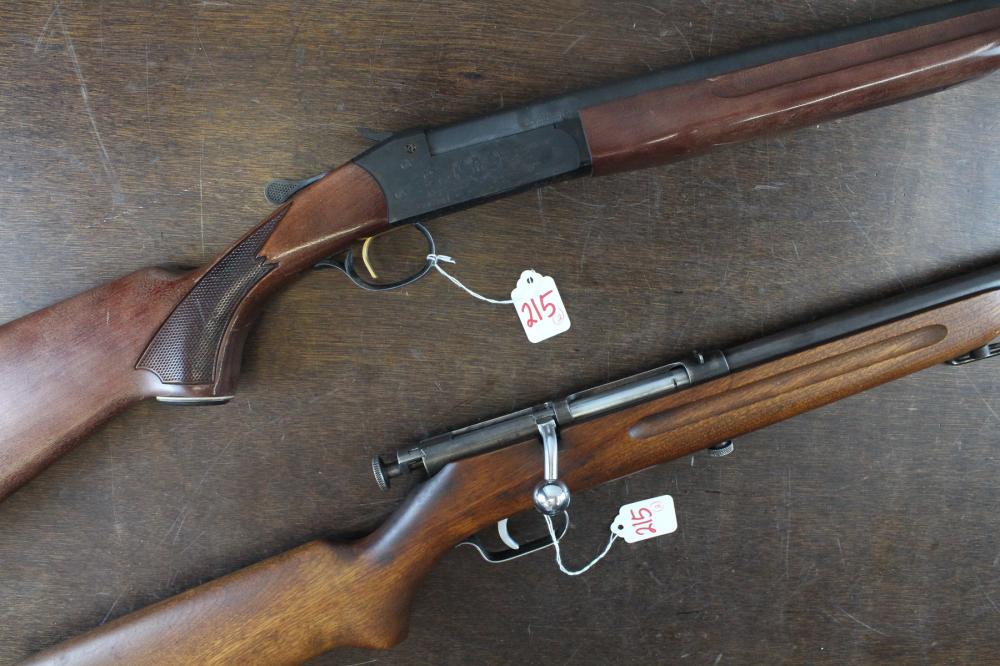 Appraisal: TWO SINGLE SHOT SHOTGUNS Winchester model A gauge full choke