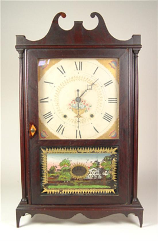 Appraisal: Seth Thomas Pillar Scroll Clock Circa Plymouth Connecticut Typical gooseneck