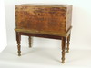 Appraisal: SUGAR CHEST - th C pine sugar chest on stand