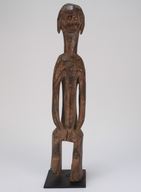 Appraisal: AFRICAN MUMUYE TRIBE ANCESTRAL CARVED WOOD FIGURE Africa NigeriaEarly th