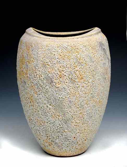 Appraisal: Chris Carter British b An textured stoneware vase with pulled