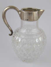 Appraisal: A Russian silver mounted cut glass carafe by Lorie Moscow