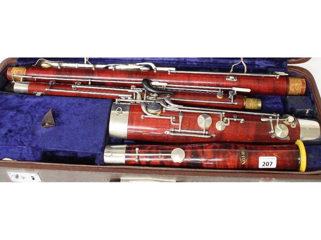 Appraisal: th century Czechoslovakian bassoon by and stamped Corton Made in