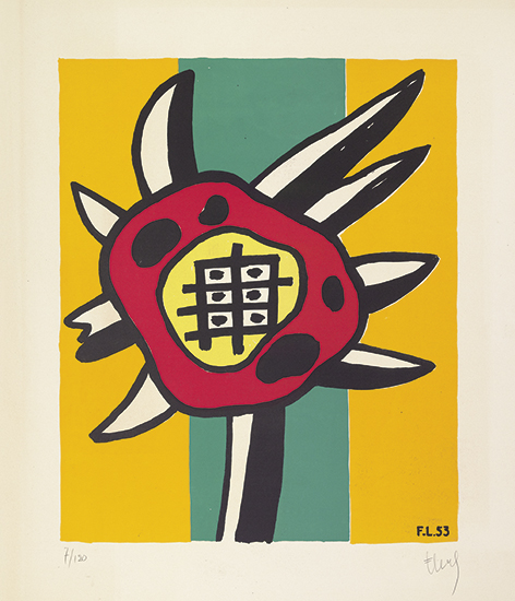 Appraisal: FERNAND L GER Le Tournesol Color lithograph x mm x