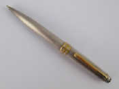 Appraisal: A Sterling silver Mont Blanc Meisterstuck propelling pencil gilt clip