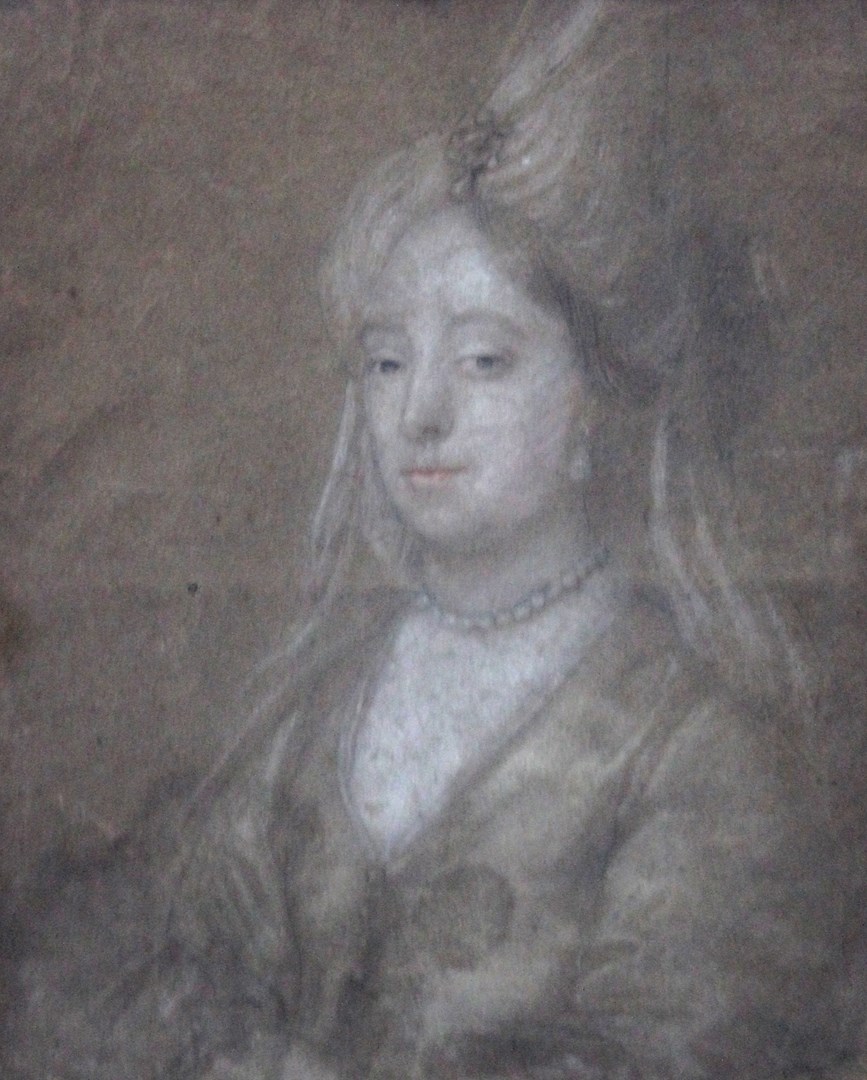 Appraisal: English School th century Portrait of a lady coloured chalks