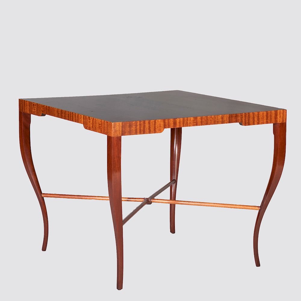 Appraisal: Tommi Parzinger Mahogany Low Table x x in Property from