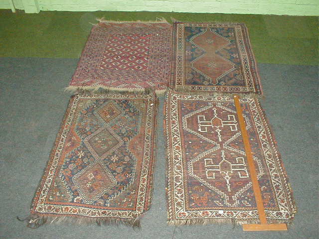 Appraisal: Four various Turkish rugs