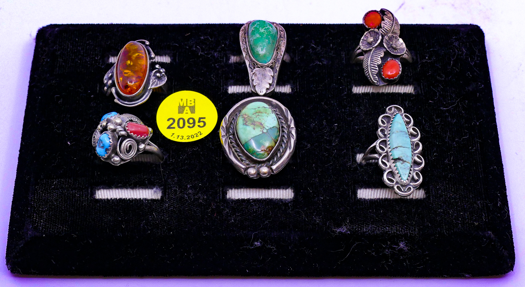 Appraisal: pc SW Sterling Stone Rings