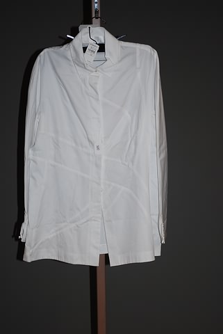 Appraisal: CHADO white on white design silk long sleeve shirt Size