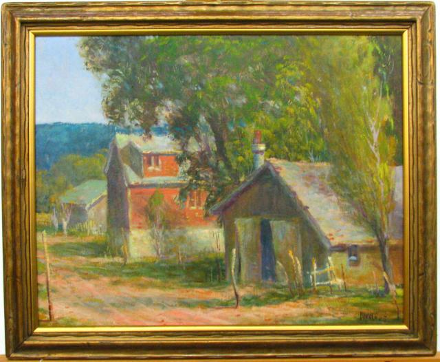 Appraisal: Frank Richard Myslive IN - x Oil on Board Signed