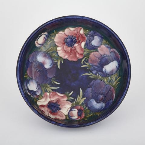 Appraisal: Moorcroft Anemone Bowl c - impressed marks including facsimile signature