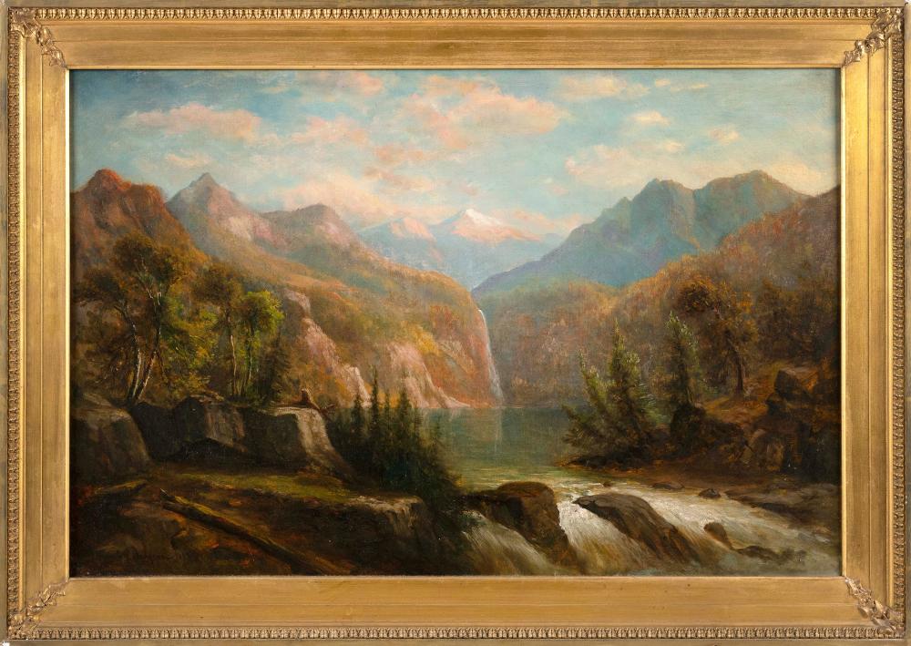 Appraisal: SYLVESTER PHELPS HODGDON MAINE MASSACHUSETTS - MOUNTAIN LANDSCAPE WITH A