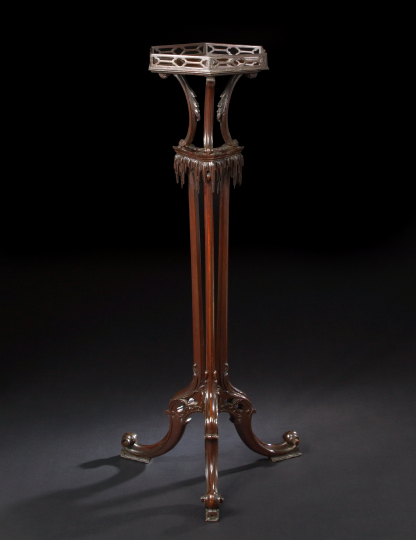 Appraisal: George III-Style Mahogany Pedestal third quarter th century in the