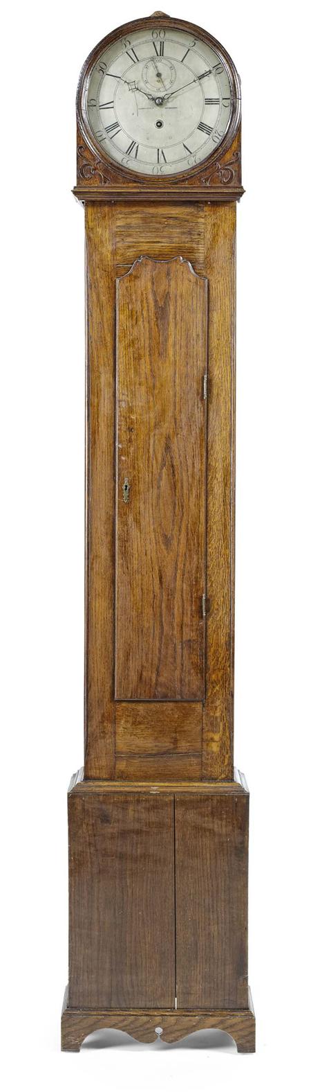 Appraisal: OAK CASED REGULATOR TALL CASE CLOCK BY JAMES VEITCH INCHBONNY