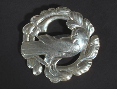 Appraisal: A Georg Jensen silver brooch model no stamped marks cm