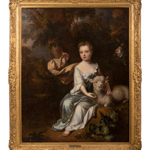 Appraisal: Attributed to Sir Godfrey Kneller British - Property from a