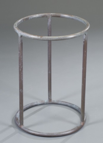 Appraisal: Walter Lamb Verdigris Plant Stand Circa H x Dia