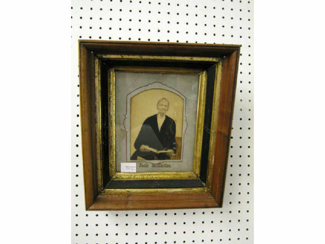 Appraisal: Victorian Image Jack McEntire in walnut shadowbox frame