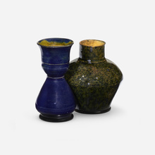 Appraisal: George E Ohr VASES SET OF TWO USA - glazed